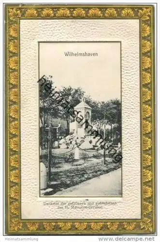 Wilhelmshaven - Denkmal der gefallenen und gebliebenen der II. Matrosen-Division - Prägedruck