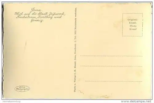 Jena - Blick auf die Stadt - Foto-AK