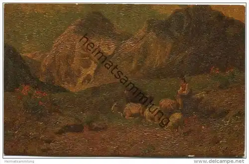 Der Hirtenbub von Christian Mali - Degi-Gemälde