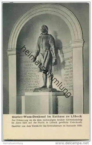 Lübeck - Gustav-Wasa-Denkmal im Rathaus