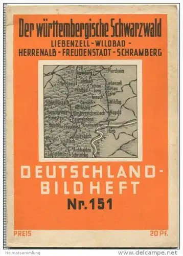 Nr.151 Deutschland-Bildheft - Der württembergische Schwarzwald - Liebenzell - Wildbad - Herrenalb - Freudenstadt