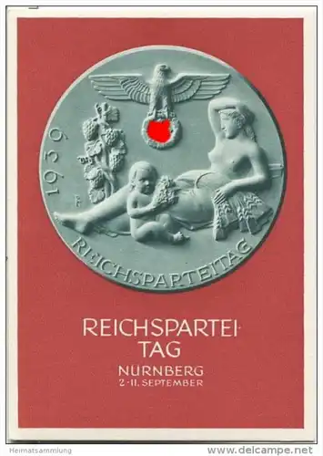 Postkarte - Reichsparteitag Nürnberg 1939