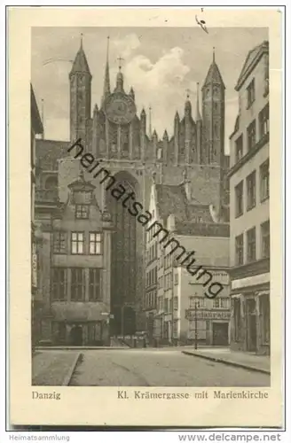 Gdansk - Danzig - Kleine Krämergasse - Marienkirche
