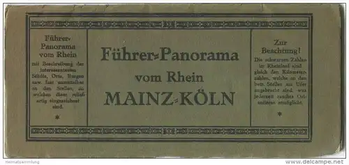 Führer-Panorama vom Rhein Mainz - Köln ca. 1910