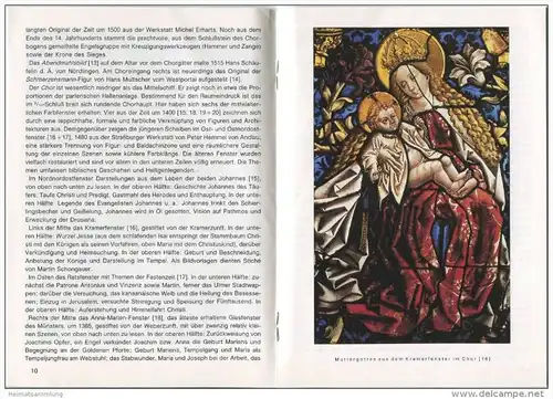 Das Ulmer Münster - Grosse Baudenkmäler - Heft 286 - 1985 - Deutscher Kunstverlag München Berlin - 18 Seiten mit 8 Abbil