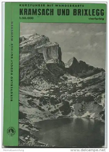 Kramsach und Brixlegg mit Umgebung 1961 - Kurzführer mit Wanderkarte - Bergverlag Rudolf Rother München