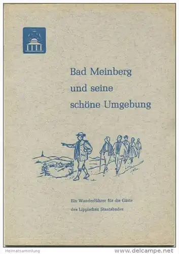 Bad Meinberg 60er Jahre - Wanderführer 24 Seiten mit Zeichnungen von Marianne Sommer Heiligenkirchen - Aufsätze der Fest