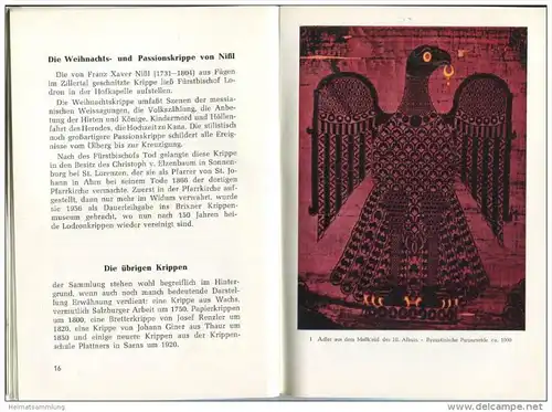 Museum Dioec Brixinense - Diözesanmuseum Brixen - Kurzer Führer durch die Sammlung 1963 - 15 Seiten und 15 farbige Abbil
