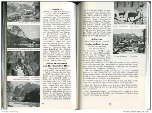 Führer durch Garmisch-Partenkirchen und das Gebiet der Mittenwaldbahn von Innsbruck bis zu den Königschlössern 1955 - Kl