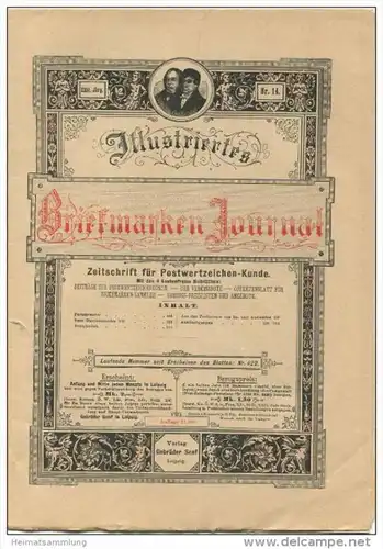 Illustriertes Briefmarken Journal - XXIII Jahrgang Nr. 14 - Juli 1896 - Verlag Gebrüder Senf Leipzig