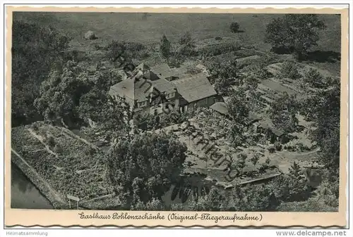 Lübbenau - Gasthaus Pohlenzschänke im Spreewald - Fliegeraufnahme - Foto-AK 1942 - Verlag Max O'Brien Berlin