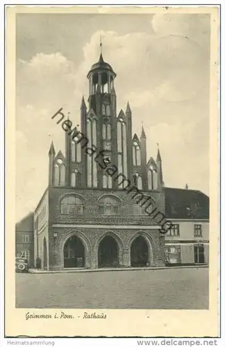 Grimmen - Rathaus - Verlag Emma Diepschlag Grimmen gel. 1938