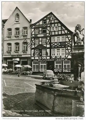 Hachenburg im Westerwald - Alter Markt - Konditorei-Café Klein - Foto-AK Grossformat - Cramers Kunstanstalt KG Dortmund