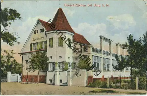 Burg - Seeschlösschen - Verlag Carl H. Odemar Magdeburg