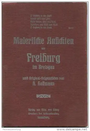 Freiburg im Breisgau - Malerische Ansichten nach Original-Oelgemälden von H. Hoffmann - 12 Bilder