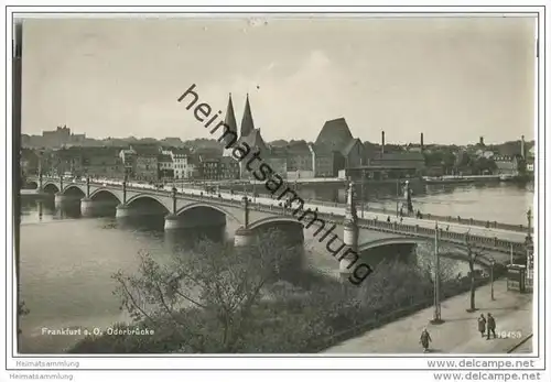 Frankfurt a. d. Oder - Oderbrücke - Foto-AK