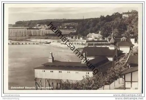 Ostseebad Sassnitz - Familienbad - Foto-AK