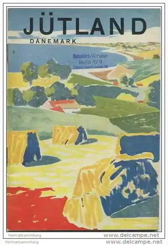 Dänemark - Jütland 40er Jahre - 48 Seiten mit 38 Abbildungen - Ortsbeschreibungen von Aabenraa bis Viborg