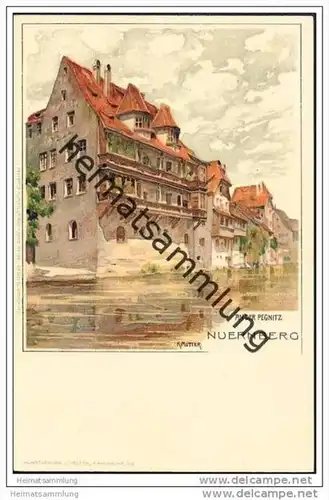 Nürnberg - An der Pegnitz - signiert K. Mutter