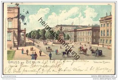 Gruss aus Berlin - Unter den Linden