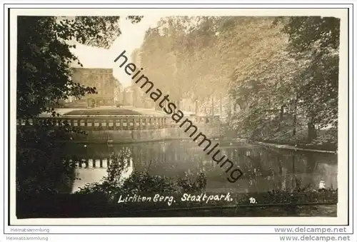 Berlin-Lichtenberg - Stadtpark Foto-AK 30er Jahre
