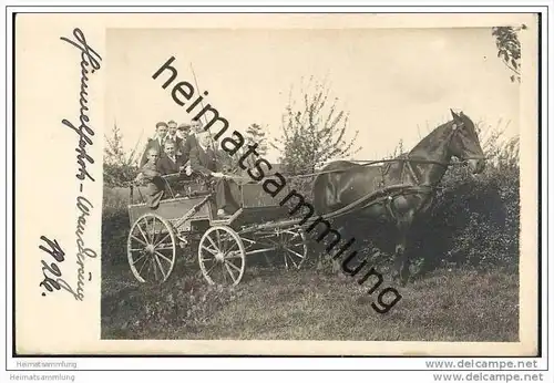 Pferdekutsche - Foto-AK - Himmelfahrt 1926