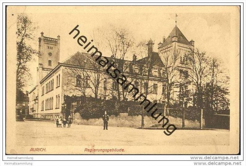 Aurich Regierungsgebaude Feldpost Klarer Stempel