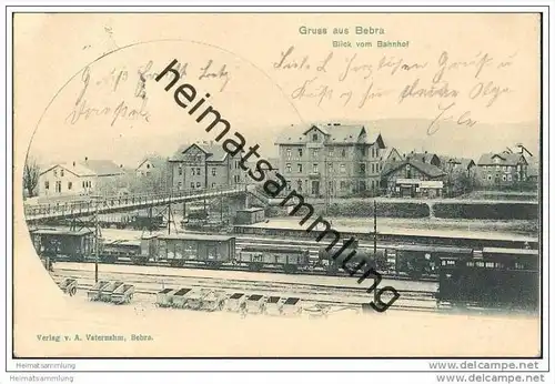 Bebra - Blick vom Bahnhof - Eisenbahn