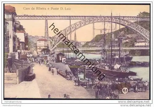 Portuguesa - Porto - Caes da Ribeira e Ponte D. Luiz