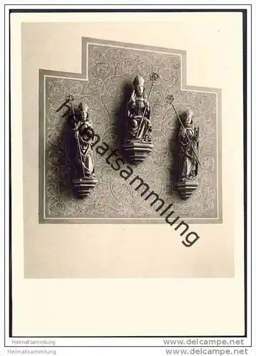 Crailsheim - Johanniskirche - Wandfiguren - Foto-AK Grossformat