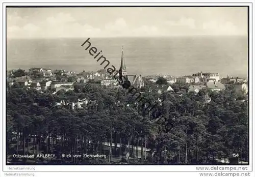 Ostseebad Ahlbeck - Blick vom Zierowberg - Foto-AK 30er Jahre