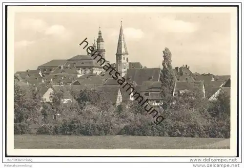 Bad Windsheim - Gesamtansicht - Foto-AK 40er Jahre