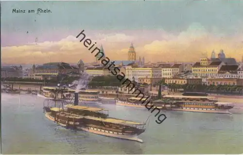 Mainz - Rhein - Schiffe - Verlag Knackstedt & Näther Hamburg