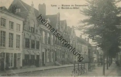 Ypres - Ieper - Maisons de Corporations et Marche au Betail