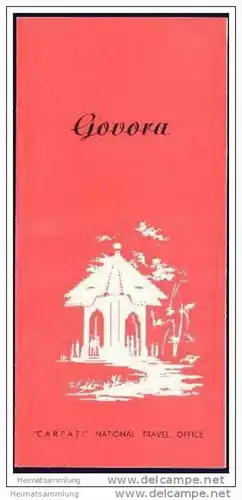 Rumania - Govora 60er Jahre - Faltblatt mit 4 Abbildungen