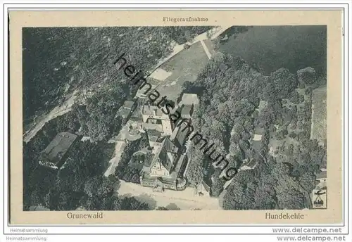 Berlin-Grunewald - Hundekehle - Fliegeraufnahme ca. 1930