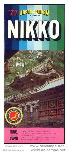 Japan Nikko 1972 - Faltblatt mit 15 Abbildungen