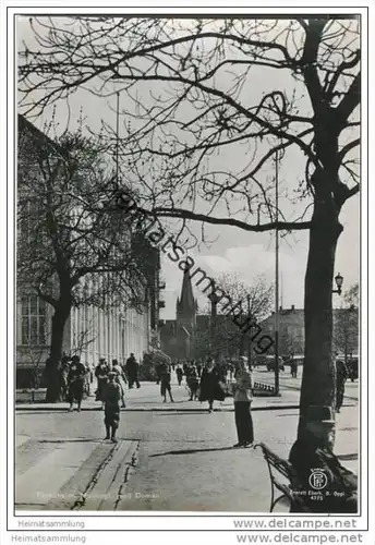 Trondheim - Munkegt med Domen - Foto-AK Grossformat