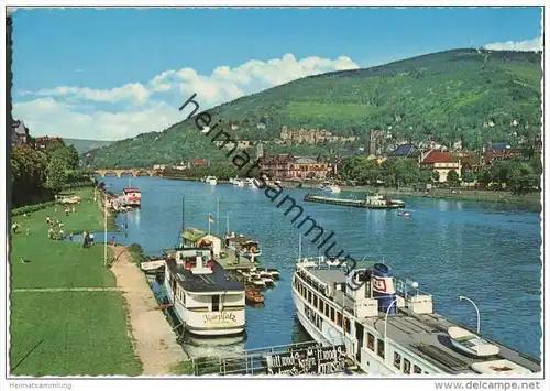 Heidelberg - Neckar - Fahrgastschiff Kurpfalz