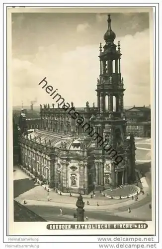 Dresden - Katholische Kirche - Foto-AK