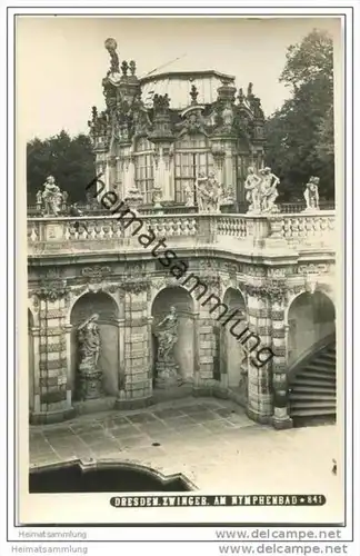 Dresden - Zwinger - Nymphenbad - Foto-AK