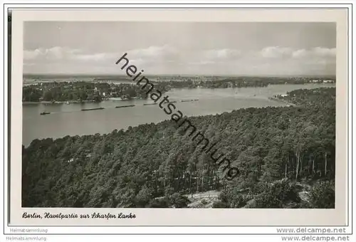 Berlin - Scharfe Lanke - Havel - Foto-AK 50er Jahre