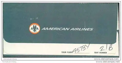 AA - American Airlines 1968 - Mexico Dulles Washington