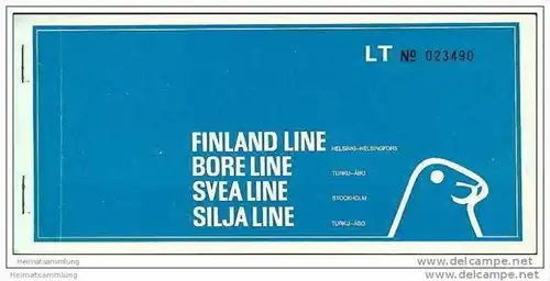 Finland-Line Bore-Line Svea-Line Silja-Line 1972 - Turku Stockholm