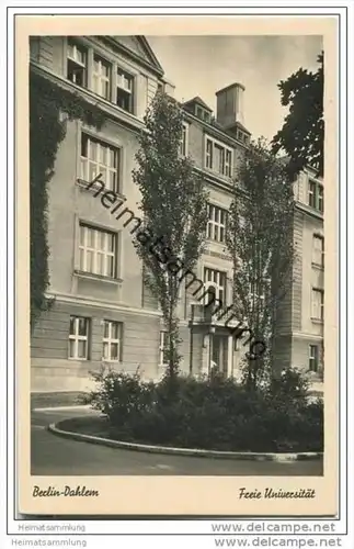 Berlin- Dahlem - Freie Universität - Foto-AK ca. 1950