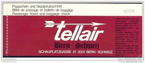 Tellair - Zurich Rimini 1969