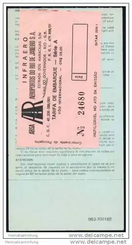 Boarding Pass - Braniff International