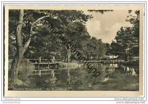 Kühlungsborn - Karpfenteich - Foto-AK 30er Jahre