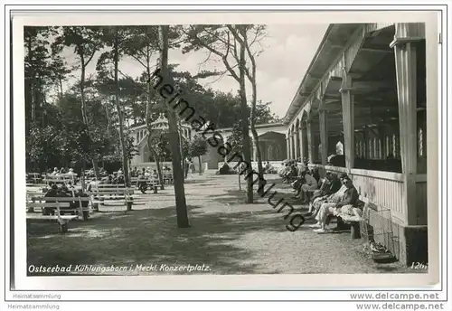 Kühlungsborn - Konzertplatz - Foto-AK 30er Jahre