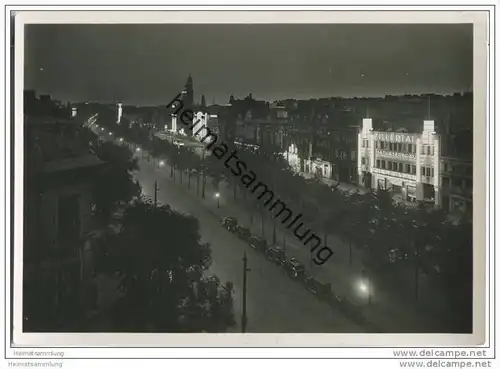 Hamburg - St. Pauli bei Nacht - Foto-AK Grossformat 30er Jahre